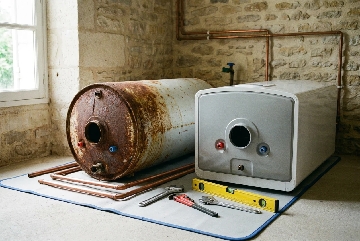 Remplacement de chauffe-eau à Saint-Gilles