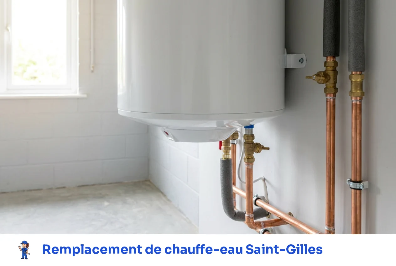 Remplacement de chauffe-eau à Saint-Gilles