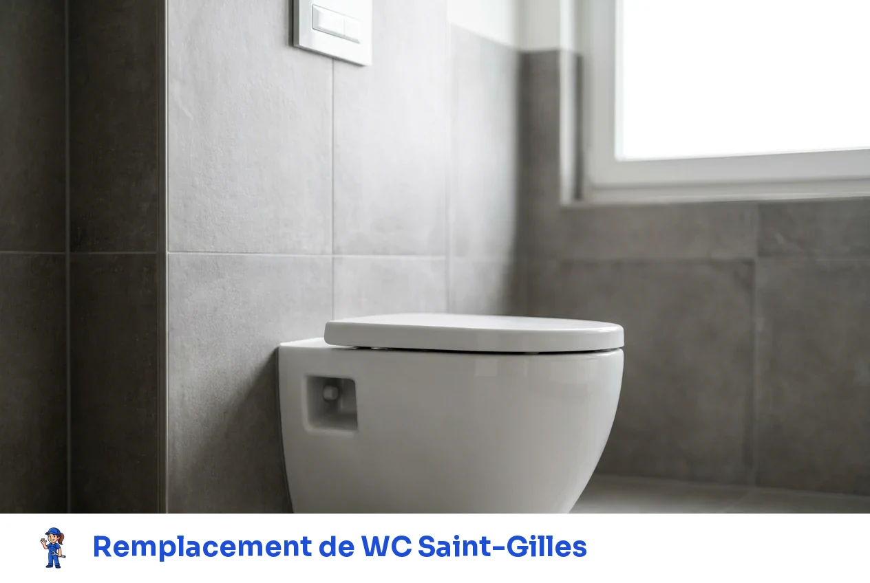 Remplacement de WC à Saint-Gilles