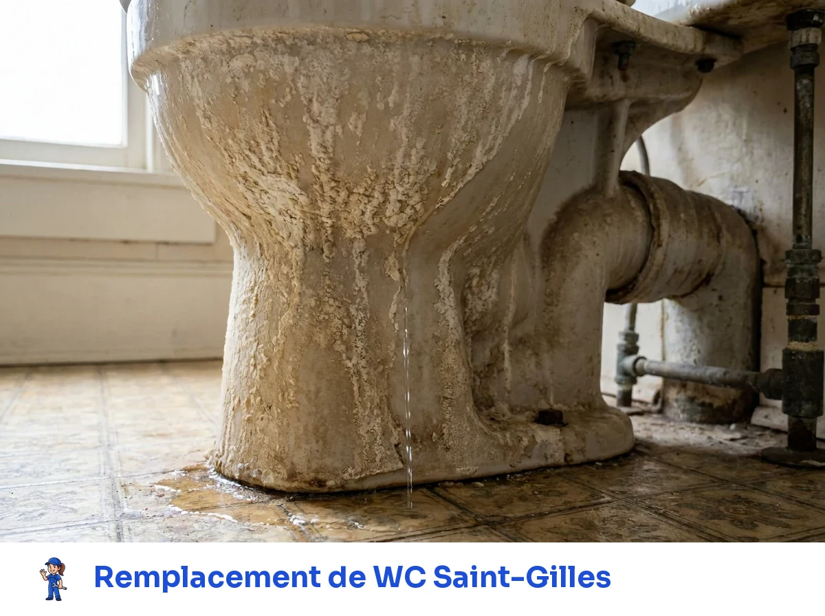 Remplacement de WC à Saint-Gilles