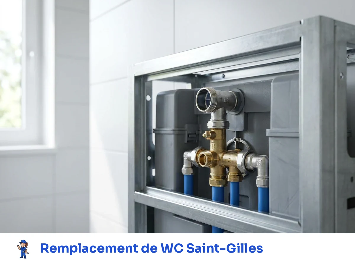 Remplacement de WC à Saint-Gilles